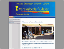 Tablet Screenshot of pokale-glaser.com